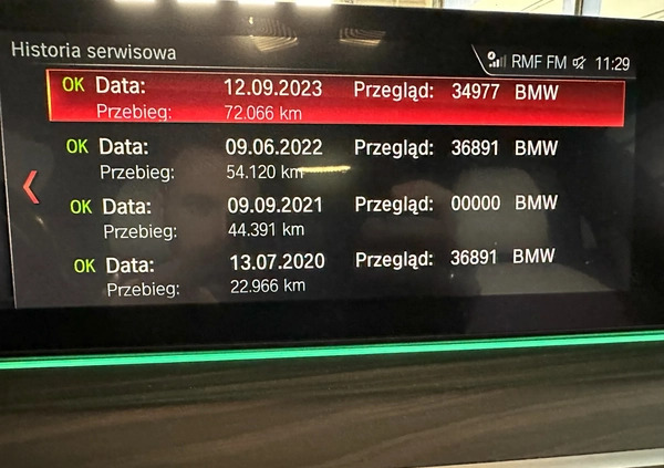 BMW Seria 5 cena 159900 przebieg: 81128, rok produkcji 2019 z Strzelno małe 137